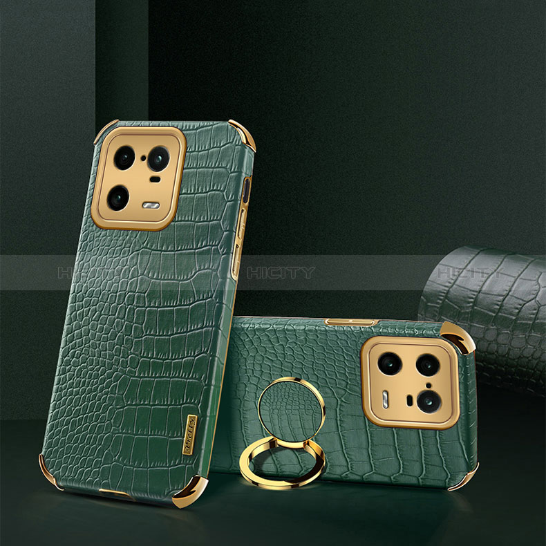 Funda Lujo Cuero Carcasa XD2 para Xiaomi Mi 13 Pro 5G Verde