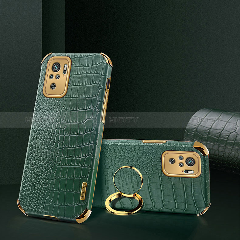 Funda Lujo Cuero Carcasa XD2 para Xiaomi Redmi Note 10 4G Verde