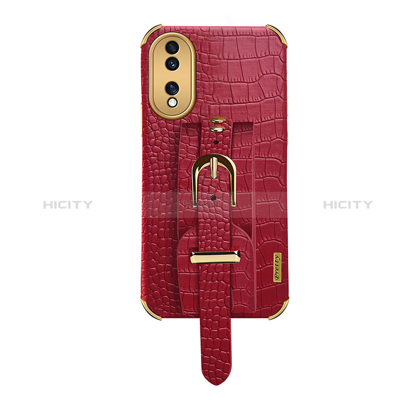 Funda Lujo Cuero Carcasa XD3 para Huawei Honor 70 5G Rojo