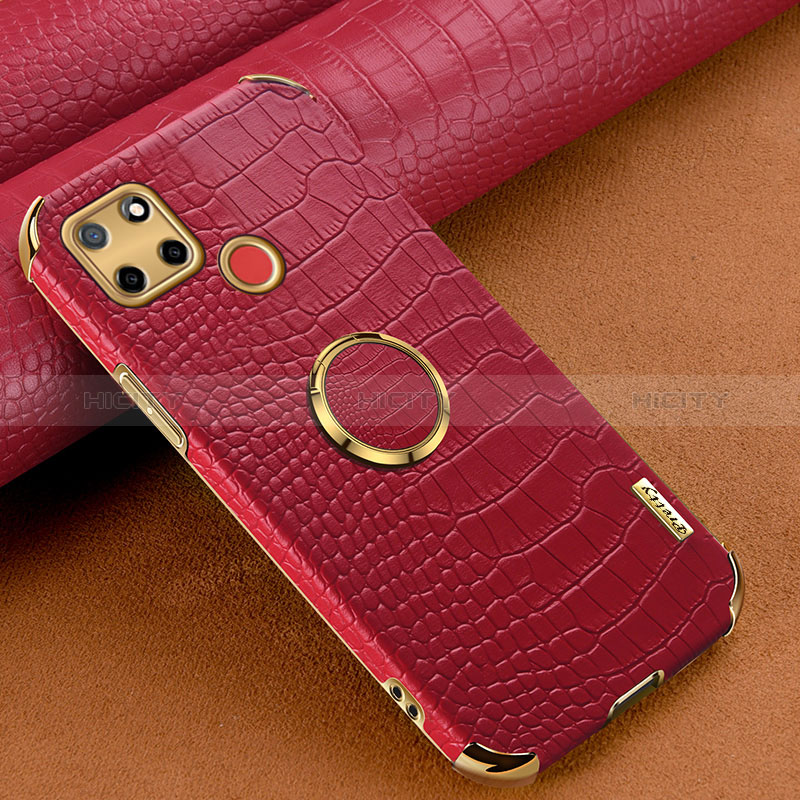 Funda Lujo Cuero Carcasa XD3 para Realme 7i RMX2193 Rojo