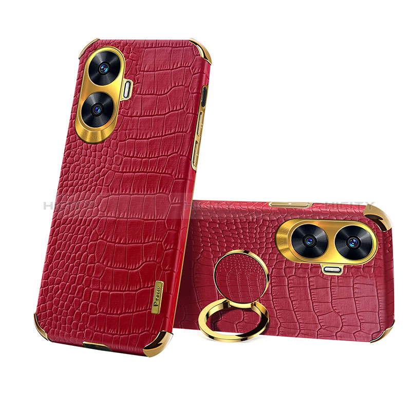 Funda Lujo Cuero Carcasa XD3 para Realme Narzo N55 Rojo