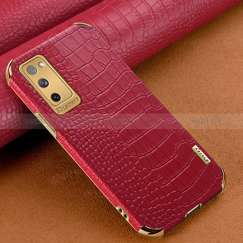 Funda Lujo Cuero Carcasa XD3 para Samsung Galaxy S20 FE 4G Rojo