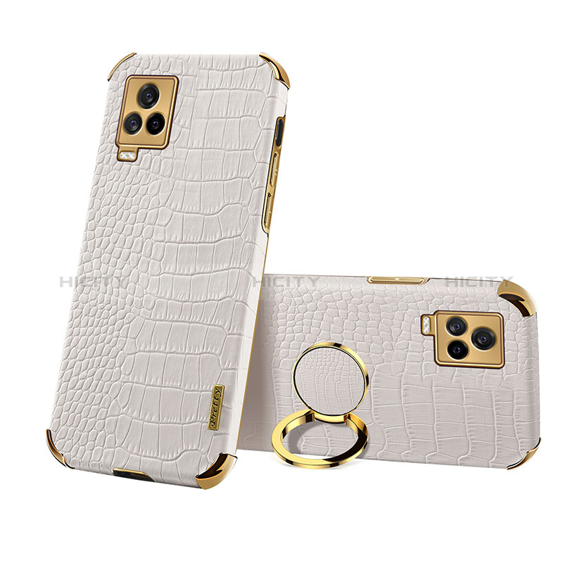 Funda Lujo Cuero Carcasa XD3 para Vivo iQOO 7 5G Blanco