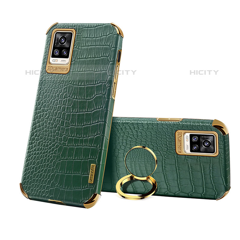 Funda Lujo Cuero Carcasa XD3 para Vivo V20 (2021) Verde