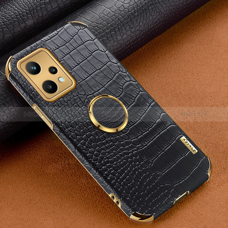 Funda Lujo Cuero Carcasa XD4 para Realme Q5 5G Negro