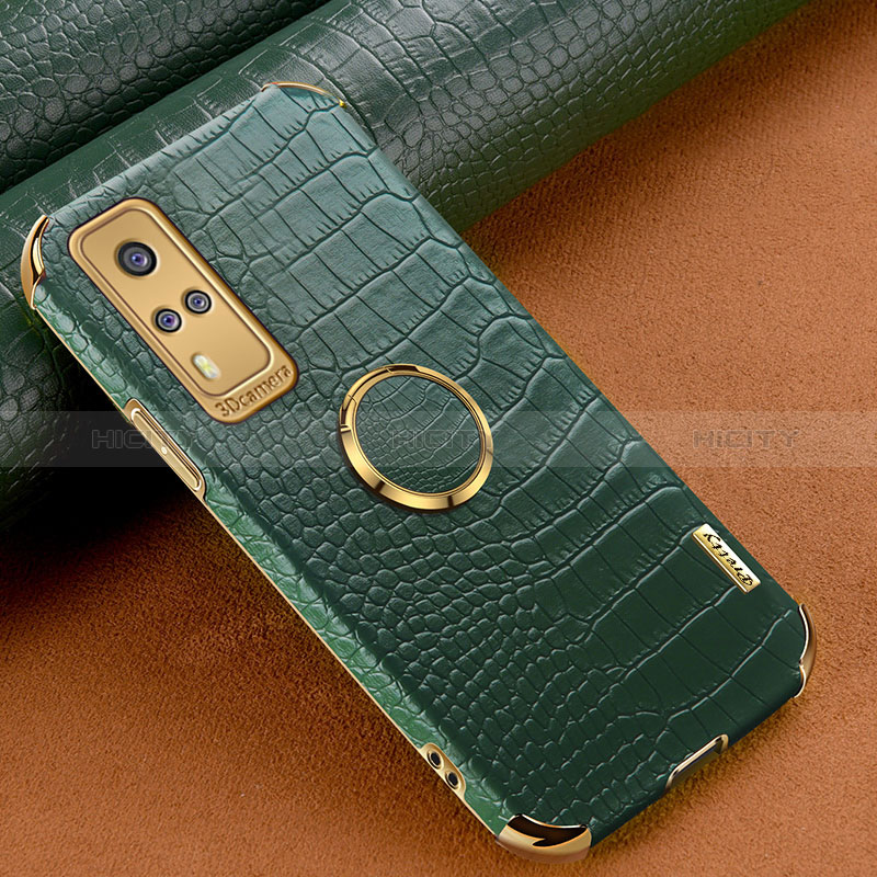 Funda Lujo Cuero Carcasa XD4 para Vivo Y51 (2021) Verde