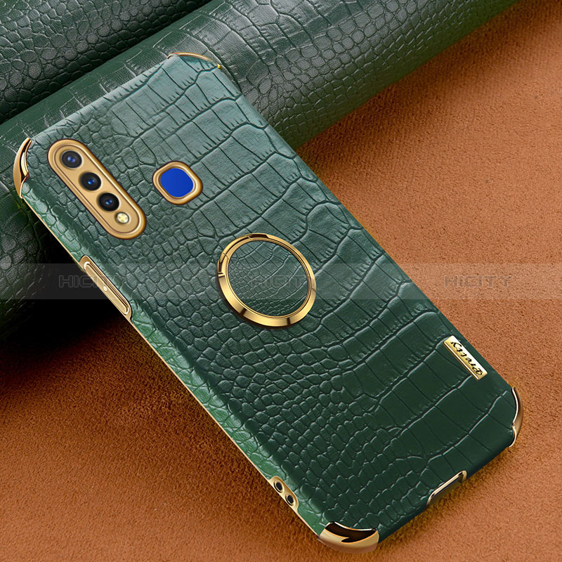 Funda Lujo Cuero Carcasa XD4 para Vivo Y5s Verde