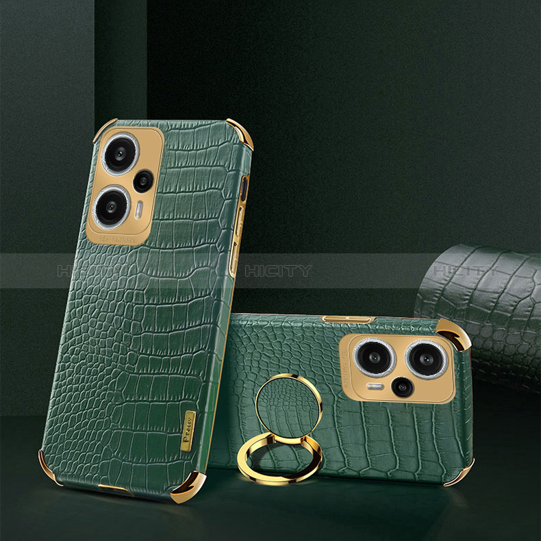 Funda Lujo Cuero Carcasa XD4 para Xiaomi Redmi Note 12 Turbo 5G Verde