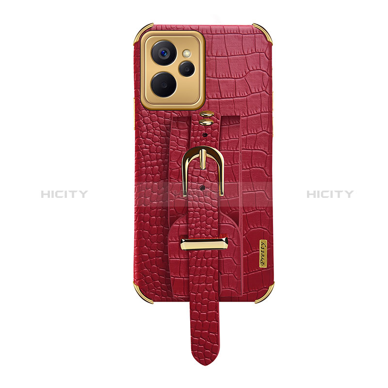 Funda Lujo Cuero Carcasa XD5 para Realme 10T 5G Rojo