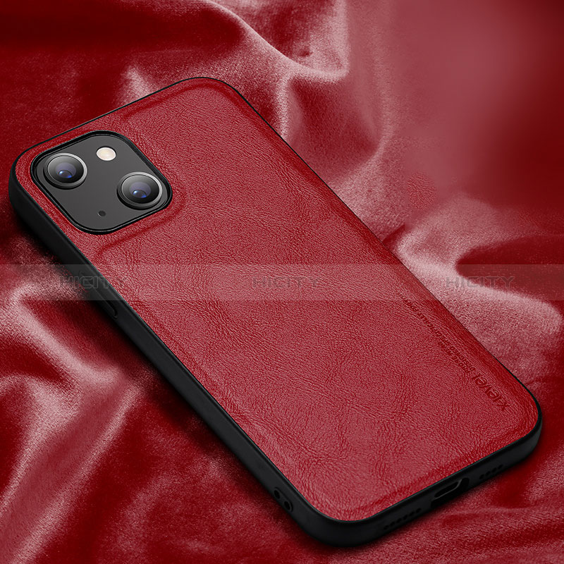 Funda Lujo Cuero Carcasa XV1 para Apple iPhone 14 Plus Rojo