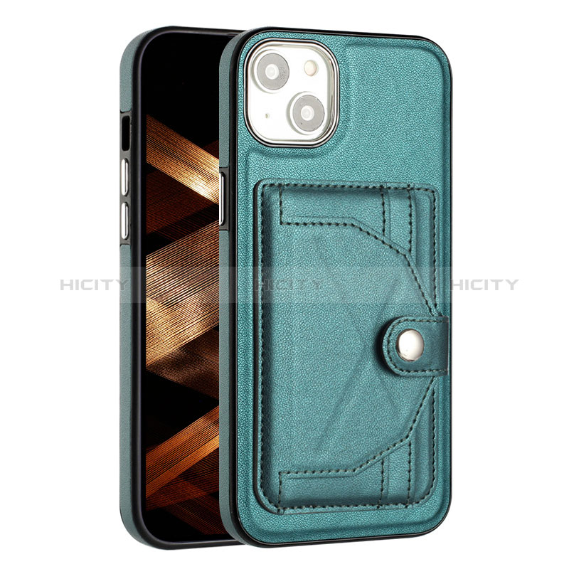 Funda Lujo Cuero Carcasa Y01B para Apple iPhone 15 Plus