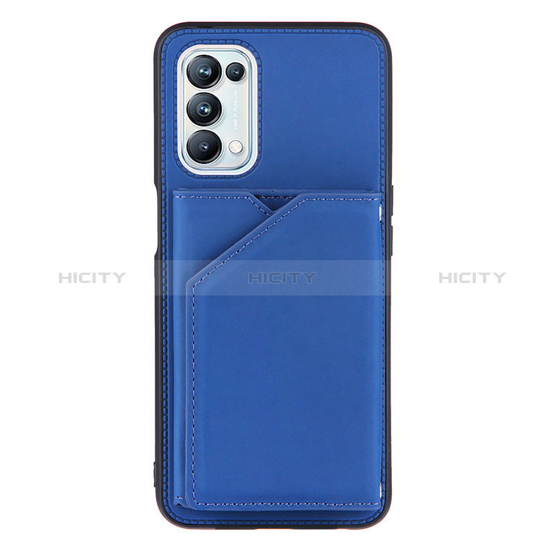 Funda Lujo Cuero Carcasa Y01B para Oppo A54 5G