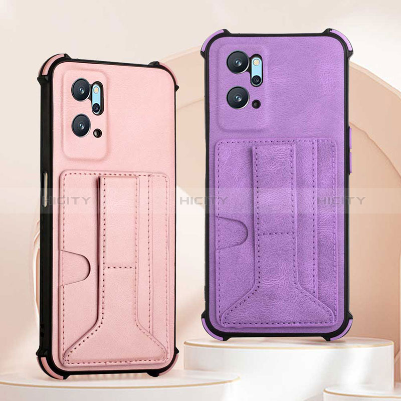 Funda Lujo Cuero Carcasa Y01B para Oppo A96 4G