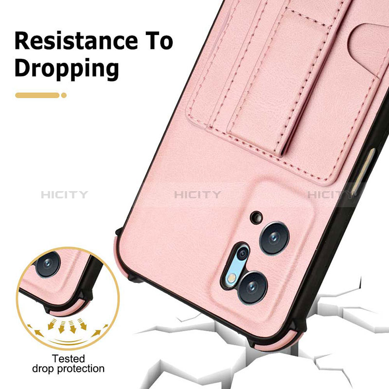 Funda Lujo Cuero Carcasa Y01B para Oppo A96 4G