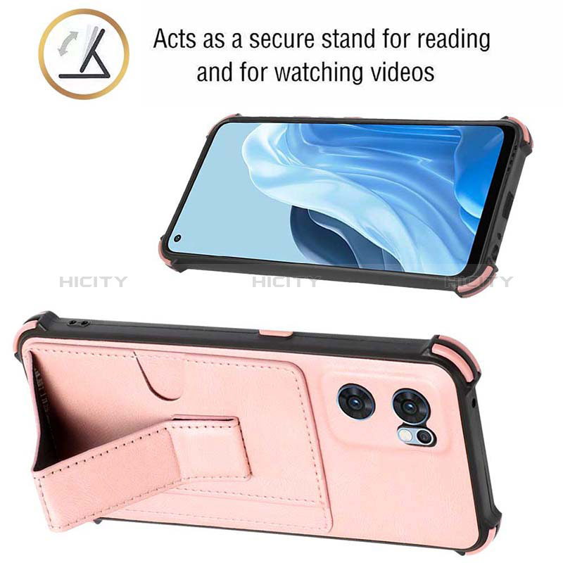 Funda Lujo Cuero Carcasa Y01B para Oppo Find X5 Lite 5G