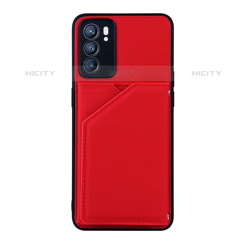 Funda Lujo Cuero Carcasa Y01B para Oppo Reno6 5G