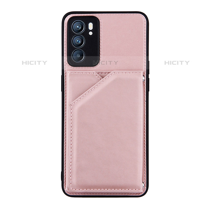 Funda Lujo Cuero Carcasa Y01B para Oppo Reno6 5G