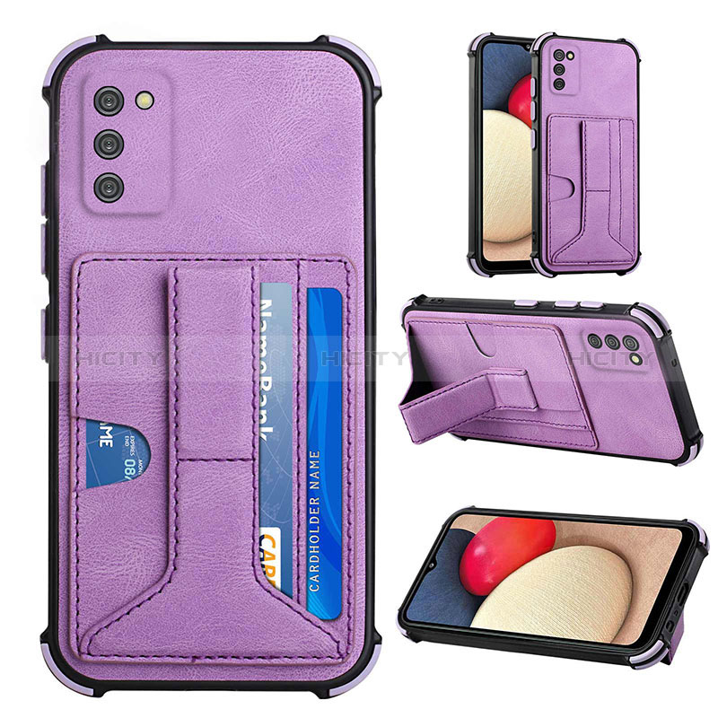 Funda Lujo Cuero Carcasa Y01B para Samsung Galaxy A02s