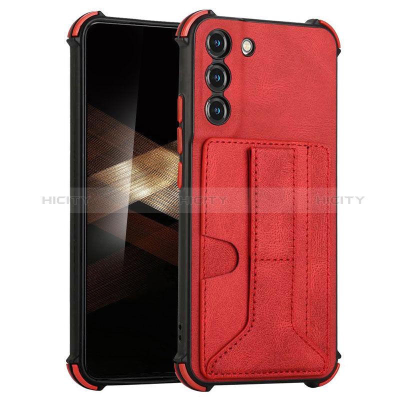 Funda Lujo Cuero Carcasa Y01B para Samsung Galaxy S24 5G Rojo