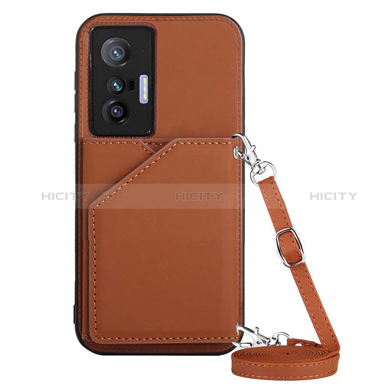 Funda Lujo Cuero Carcasa Y01B para Vivo X70t