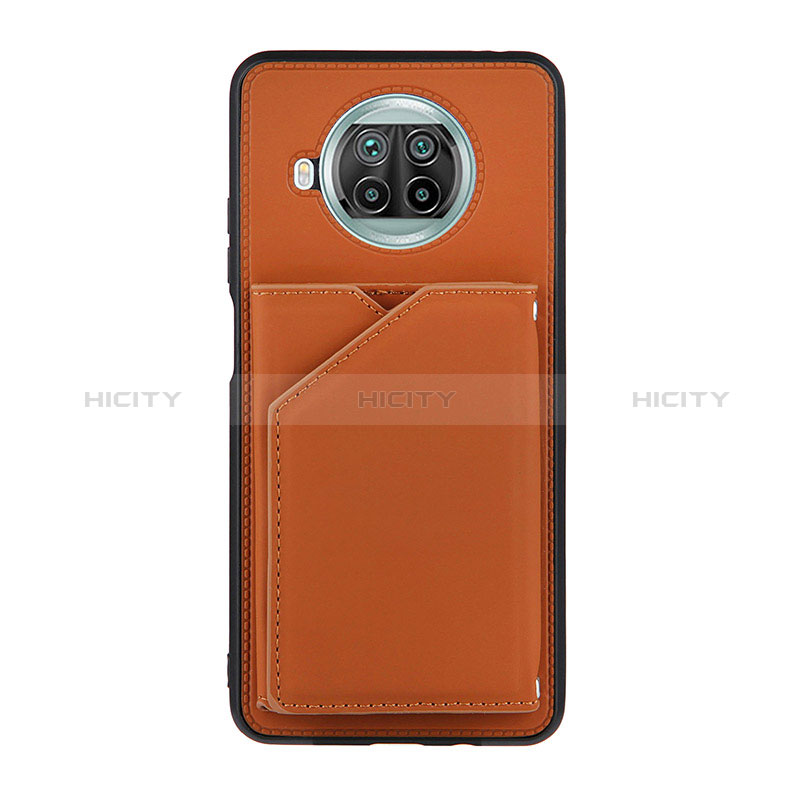 Funda Lujo Cuero Carcasa Y01B para Xiaomi Mi 10i 5G Marron