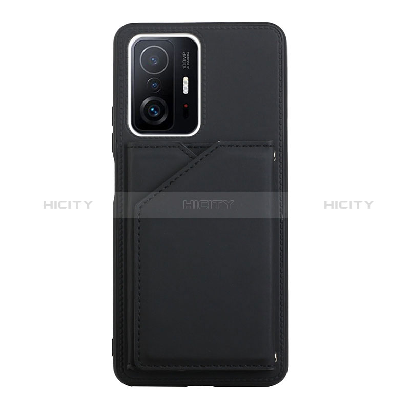 Funda Lujo Cuero Carcasa Y01B para Xiaomi Mi 11T Pro 5G Negro