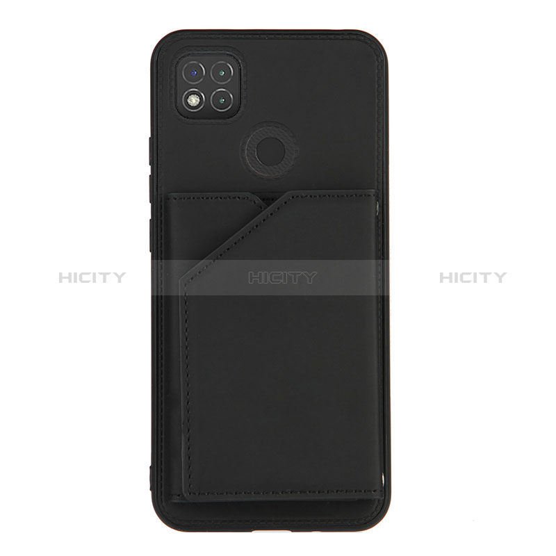 Funda Lujo Cuero Carcasa Y01B para Xiaomi POCO C3 Negro