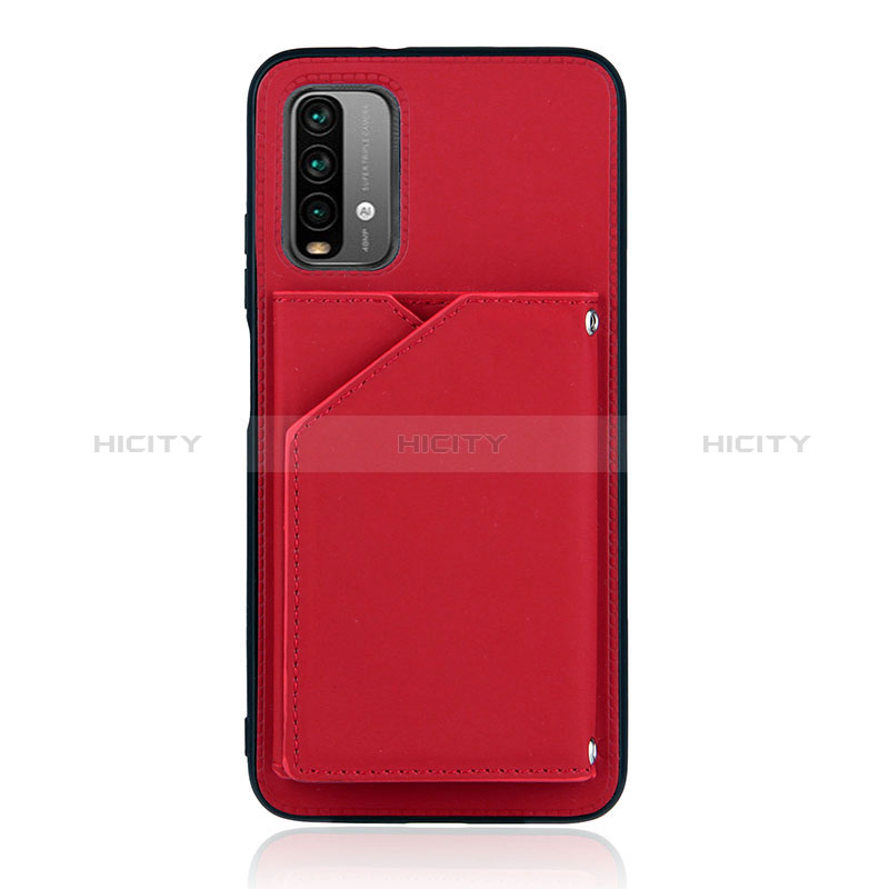 Funda Lujo Cuero Carcasa Y01B para Xiaomi Redmi 9 Power Rojo