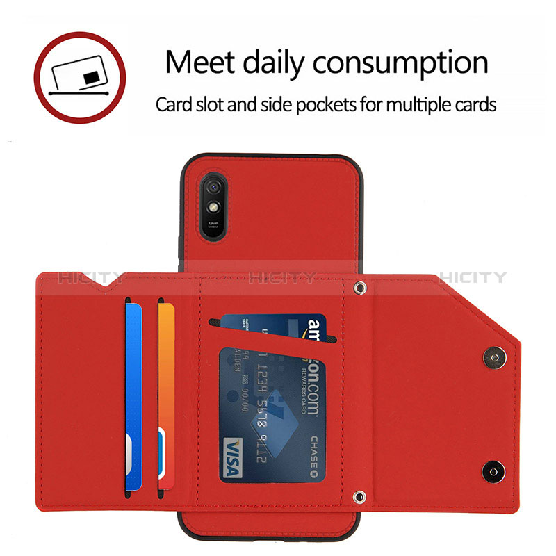 Funda Lujo Cuero Carcasa Y01B para Xiaomi Redmi 9A