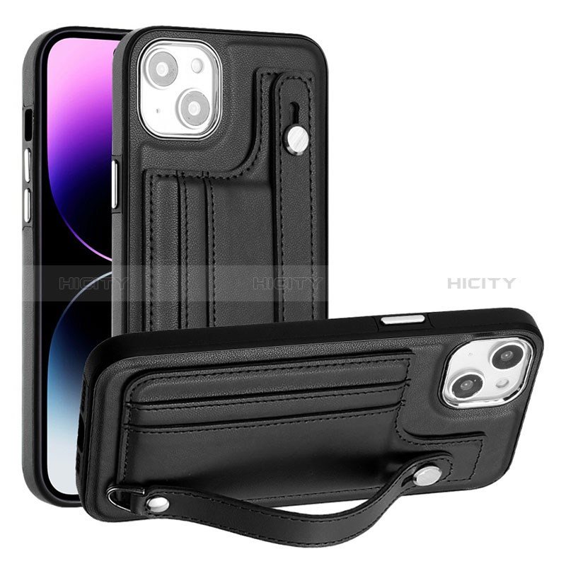 Funda Lujo Cuero Carcasa Y02B para Apple iPhone 15 Plus