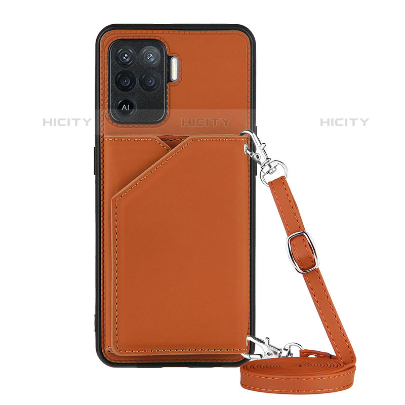 Funda Lujo Cuero Carcasa Y02B para Oppo Reno5 F