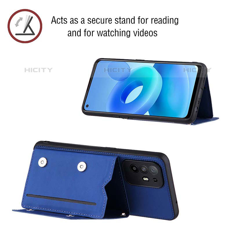 Funda Lujo Cuero Carcasa Y02B para Oppo Reno5 Z 5G