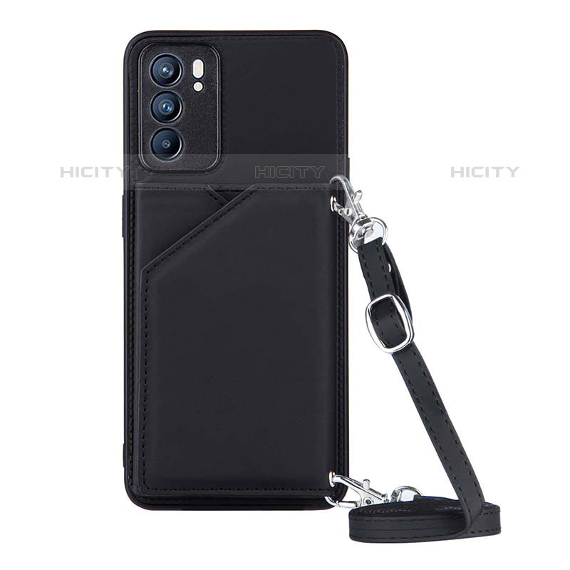 Funda Lujo Cuero Carcasa Y02B para Oppo Reno6 5G