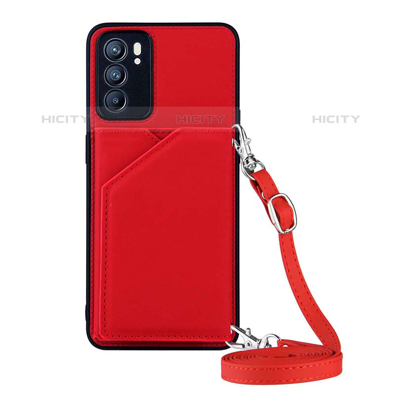 Funda Lujo Cuero Carcasa Y02B para Oppo Reno6 5G