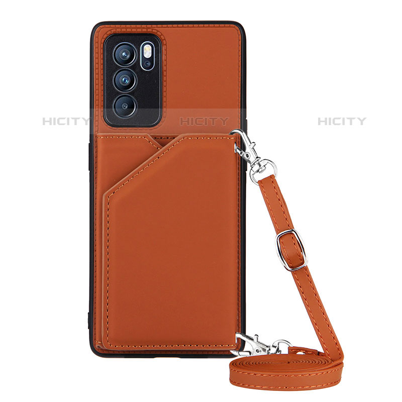 Funda Lujo Cuero Carcasa Y02B para Oppo Reno6 Pro 5G India