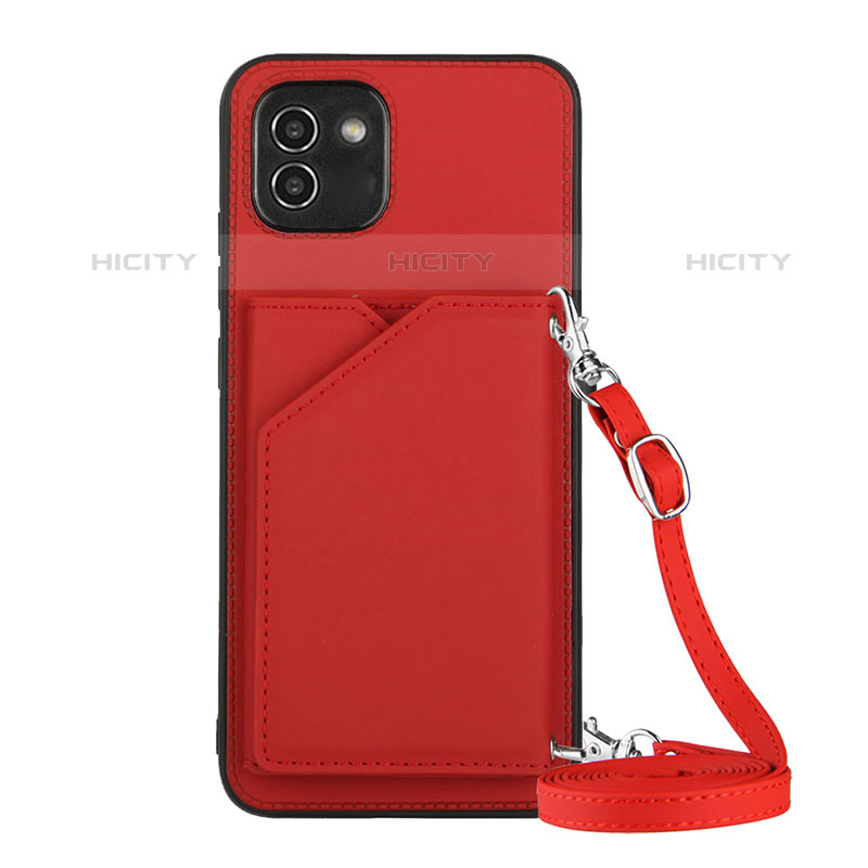 Funda Lujo Cuero Carcasa Y02B para Samsung Galaxy A03