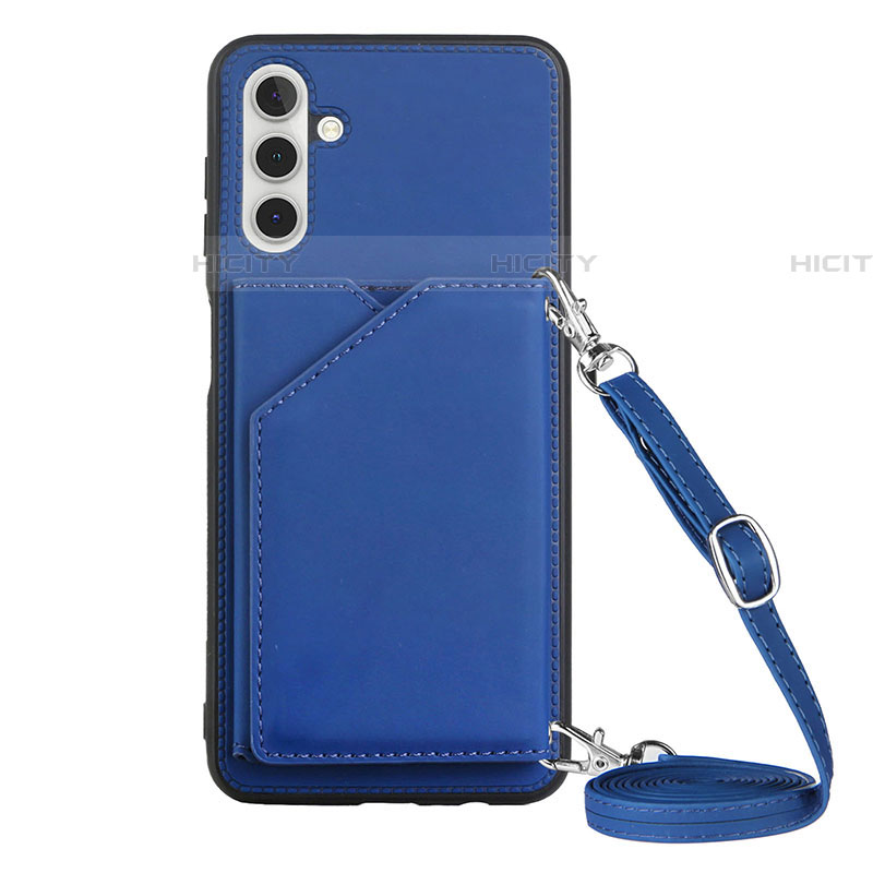 Funda Lujo Cuero Carcasa Y02B para Samsung Galaxy A04s Azul