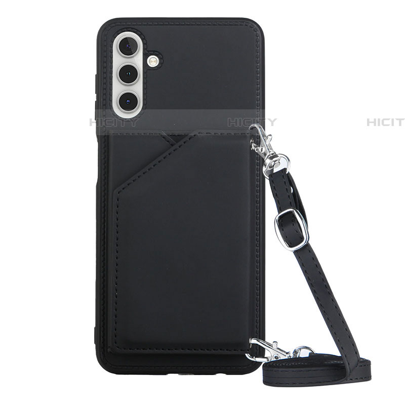 Funda Lujo Cuero Carcasa Y02B para Samsung Galaxy A04s Negro