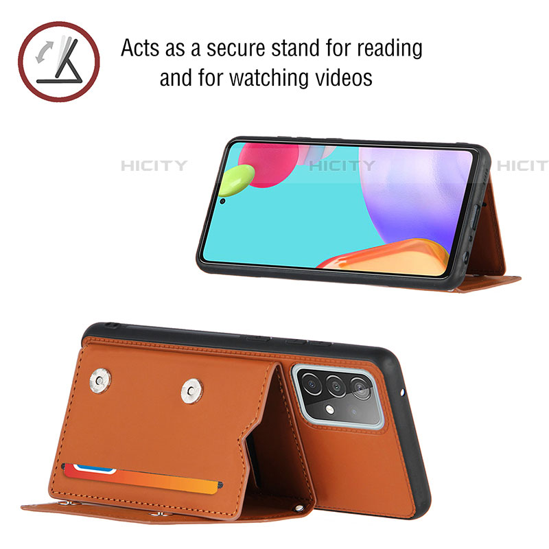 Funda Lujo Cuero Carcasa Y02B para Samsung Galaxy A52 4G