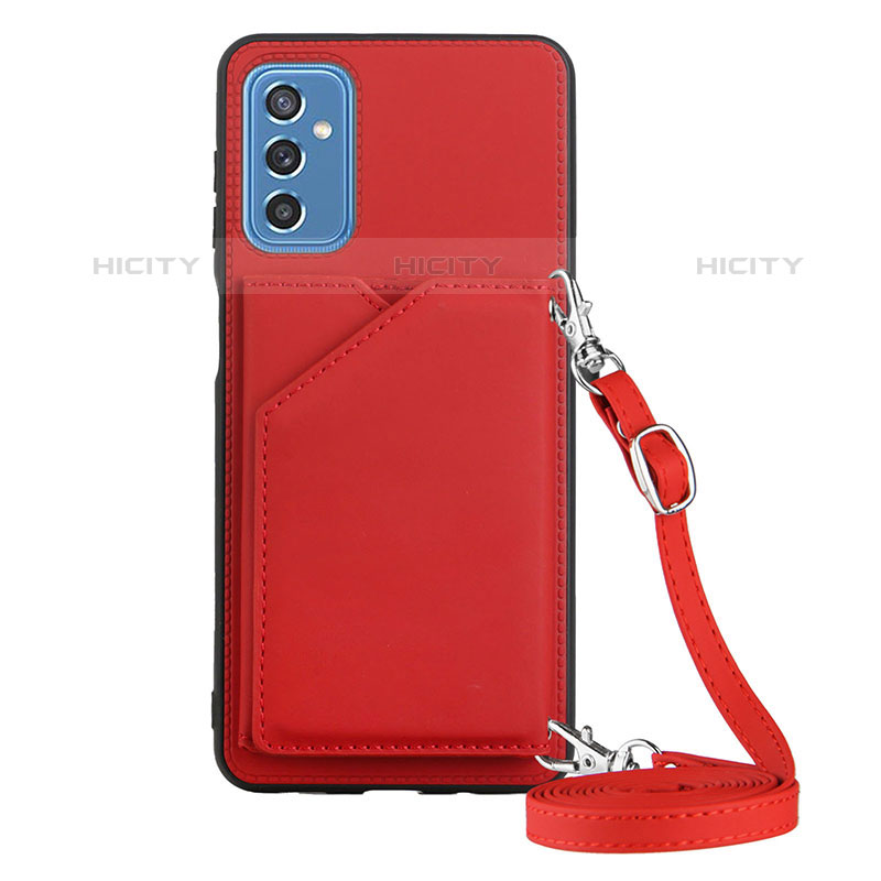 Funda Lujo Cuero Carcasa Y02B para Samsung Galaxy M52 5G Rojo