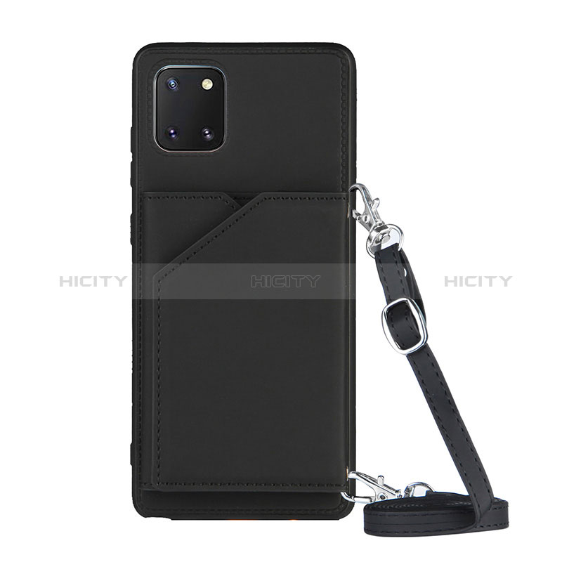 Funda Lujo Cuero Carcasa Y02B para Samsung Galaxy M60s Negro