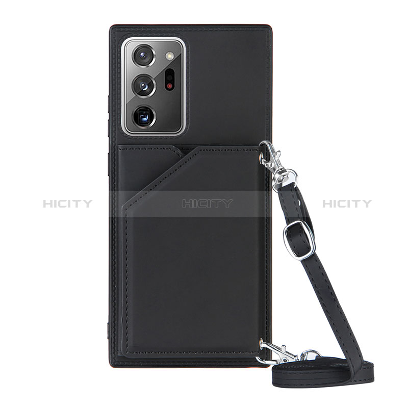 Funda Lujo Cuero Carcasa Y02B para Samsung Galaxy Note 20 Ultra 5G Negro