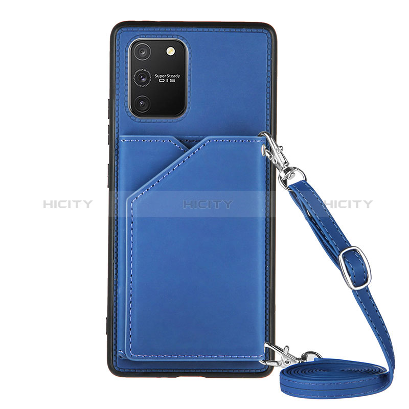 Funda Lujo Cuero Carcasa Y02B para Samsung Galaxy S10 Lite Azul