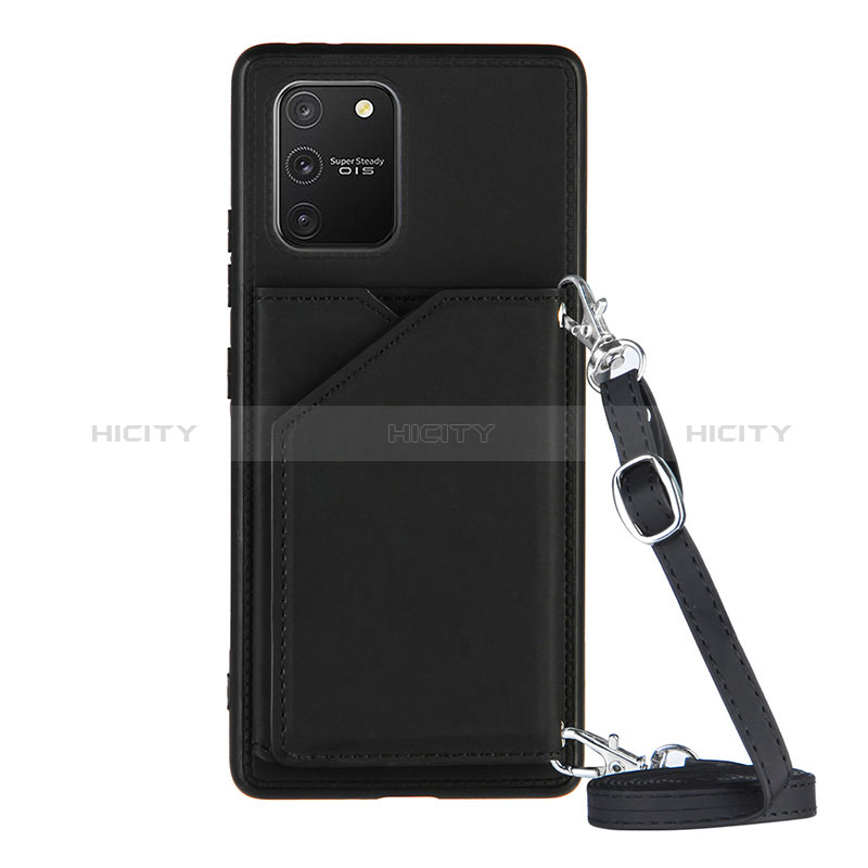 Funda Lujo Cuero Carcasa Y02B para Samsung Galaxy S10 Lite Negro