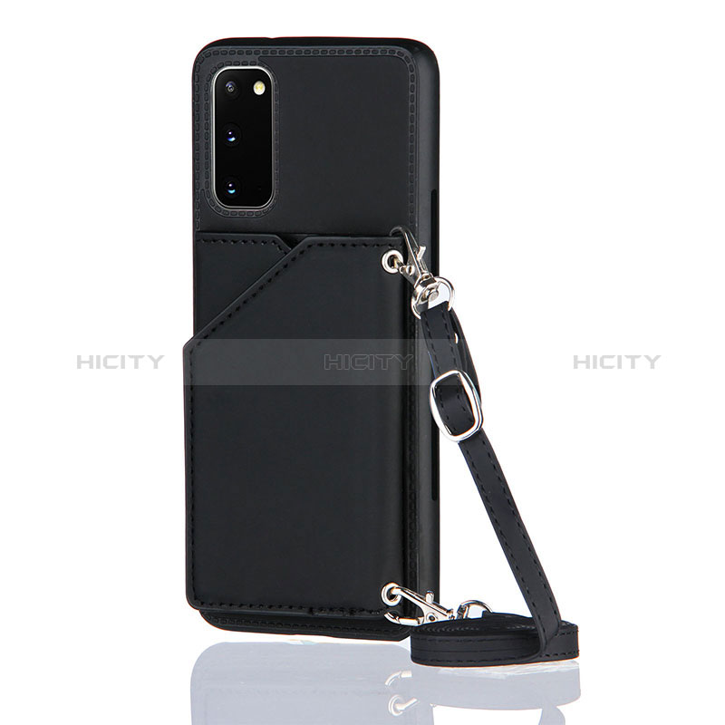 Funda Lujo Cuero Carcasa Y02B para Samsung Galaxy S20 5G Negro