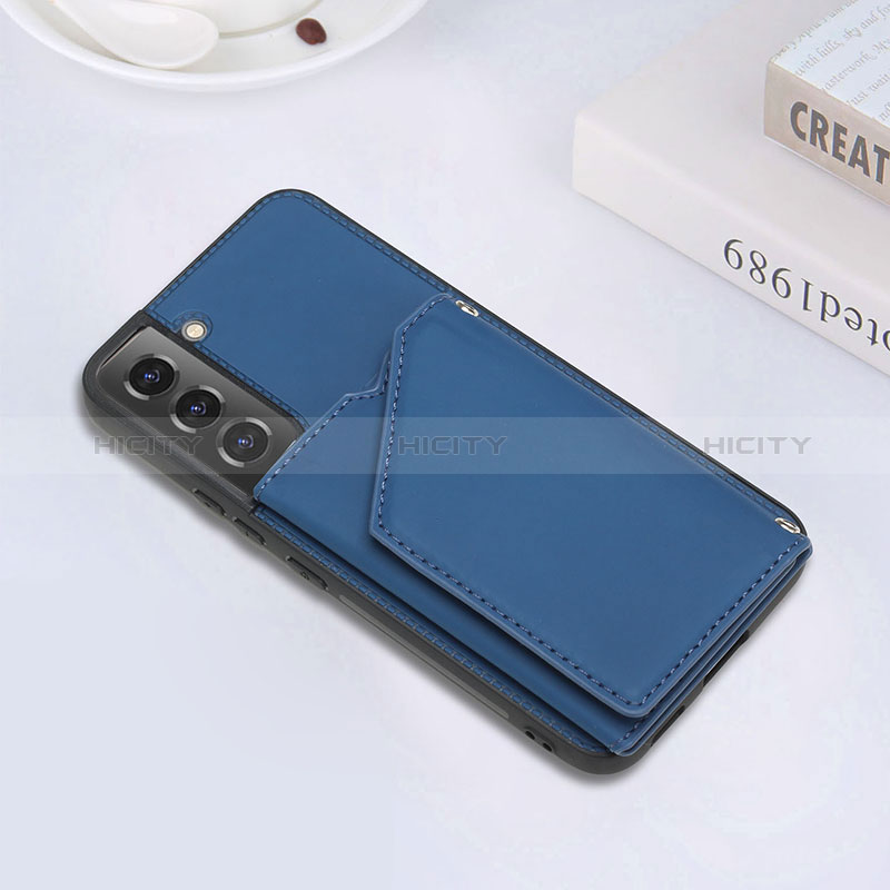 Funda Lujo Cuero Carcasa Y02B para Samsung Galaxy S24 Plus 5G Azul