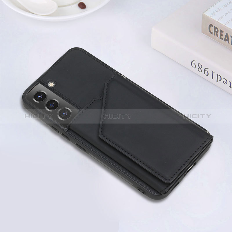 Funda Lujo Cuero Carcasa Y02B para Samsung Galaxy S24 Plus 5G Negro