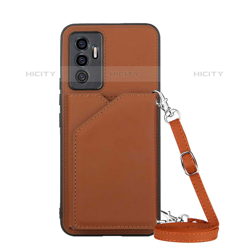 Funda Lujo Cuero Carcasa Y02B para Vivo V23e 5G