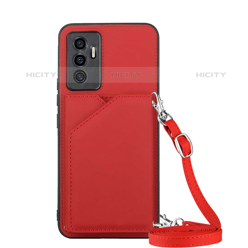 Funda Lujo Cuero Carcasa Y02B para Vivo V23e 5G