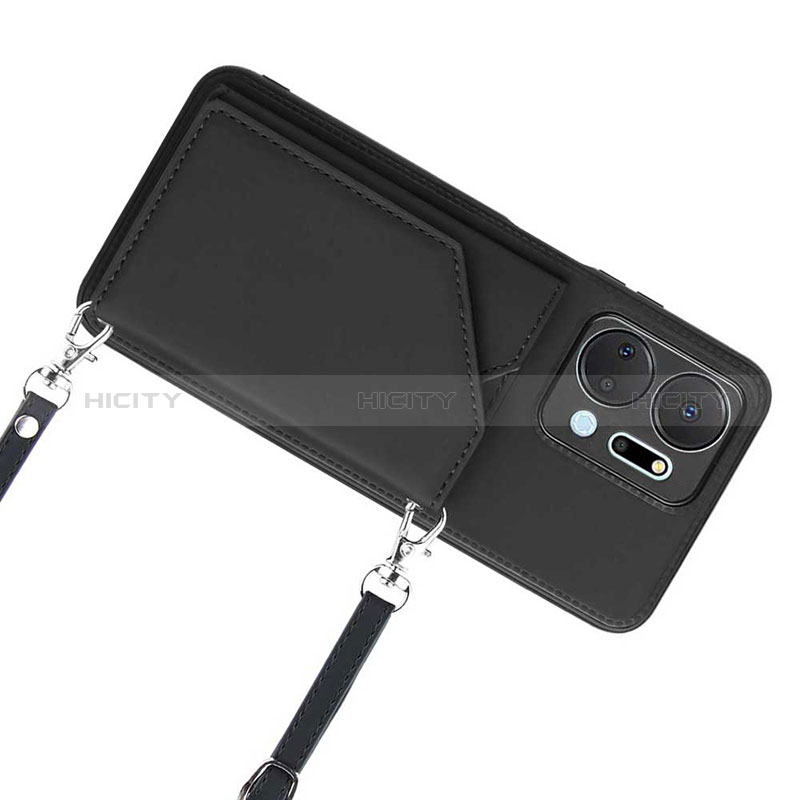 Funda Lujo Cuero Carcasa Y03B para Huawei Honor X7a